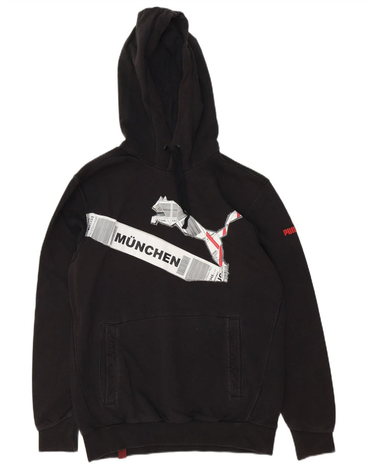 Puma Herre Munchen Graphic Hoodie Jumper Lille Sort