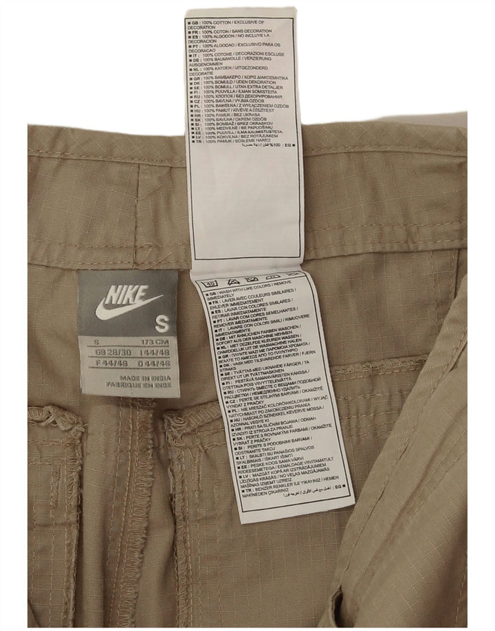 Nike Straight Cargo Bukser Small W30 L30 Beige Bomuld