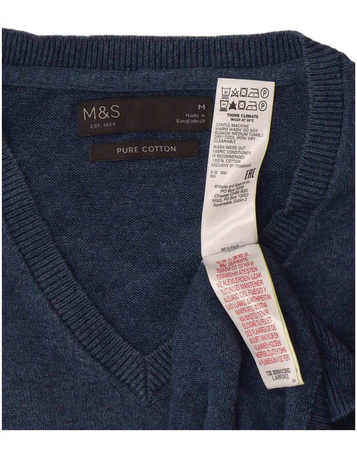 Marks & Spencer Herrevest Tank Top Medium Navyblå Bomuld