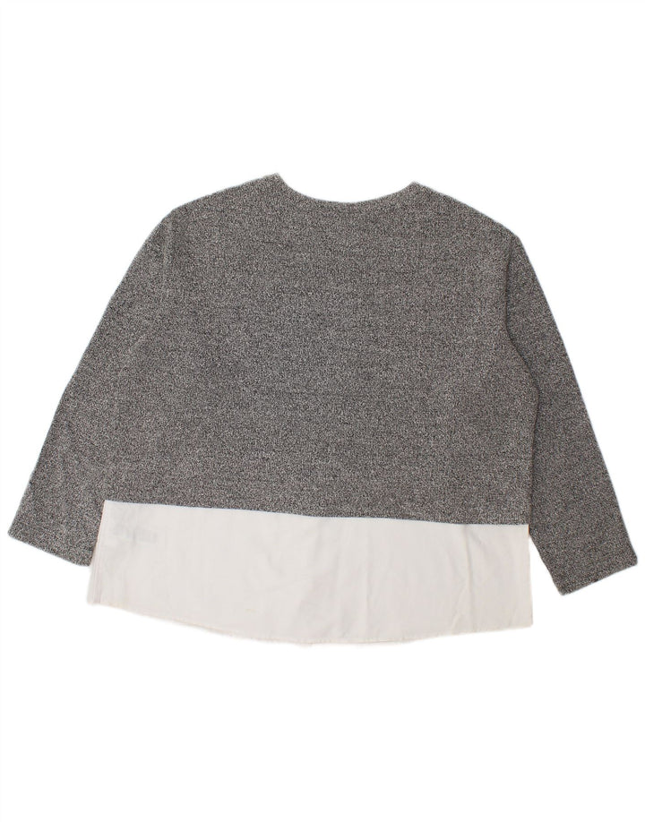 Marks & Spencer Damebluse Top UK 20 2XL Grå Flecked Polyester