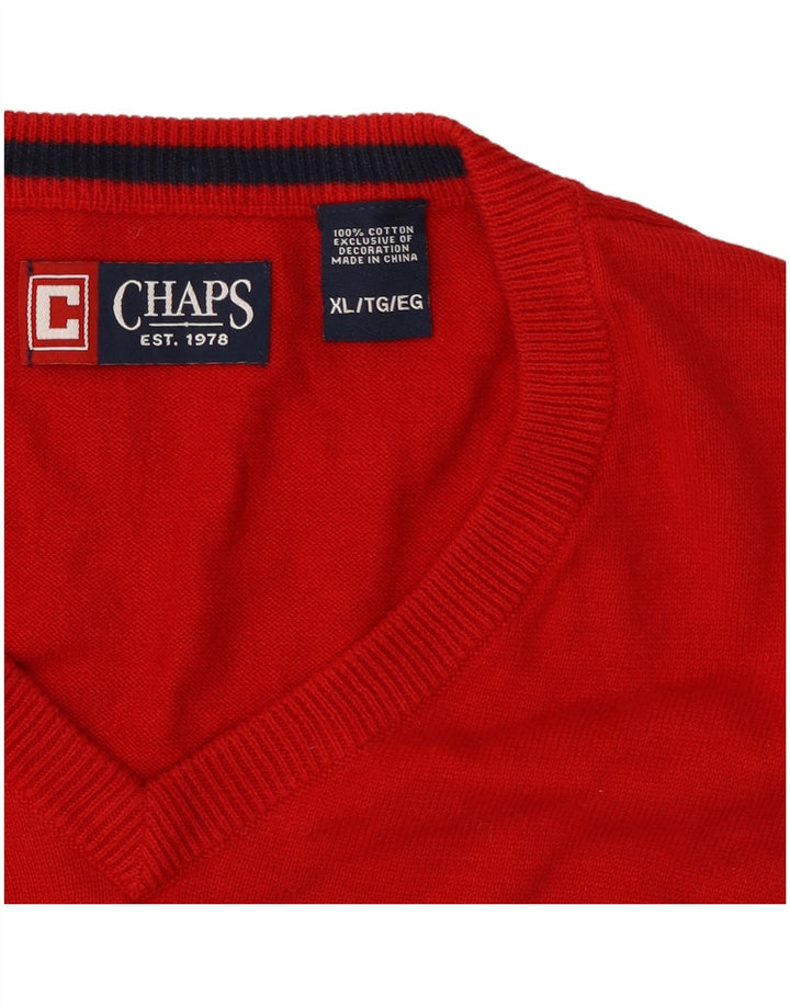 Chaps Herrevest Tank Top XL Rød Bomuld