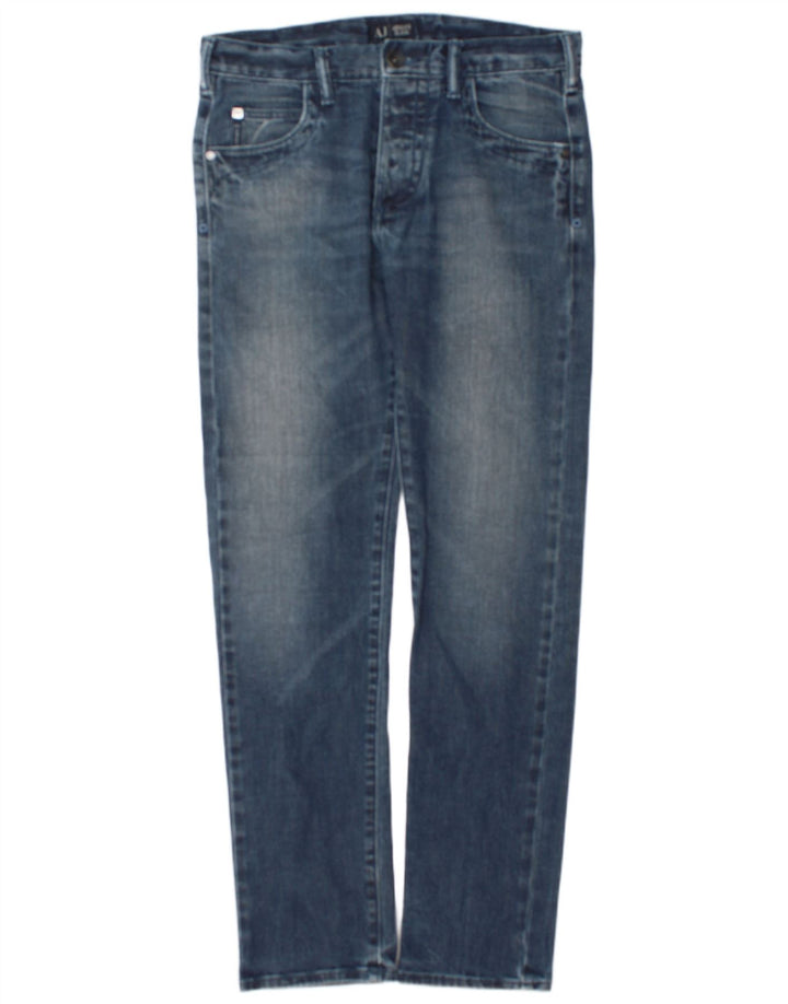 Armani Herre Slim Jeans W32 L32 Blå Bomuld