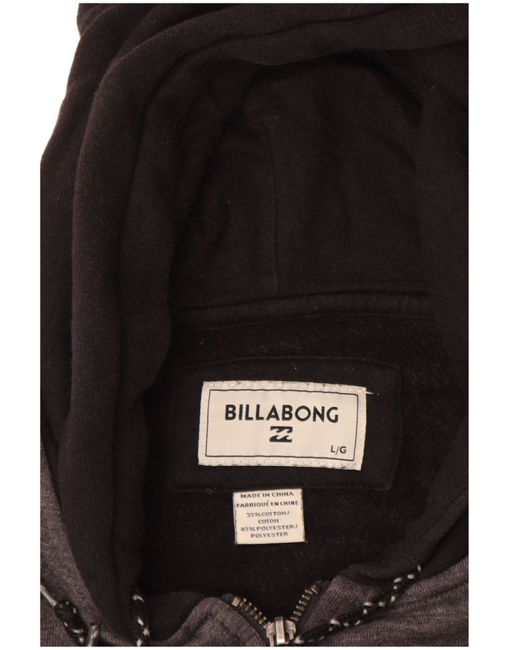 Billabong Herre hættetrøje med lynlås Stor grå bomuld