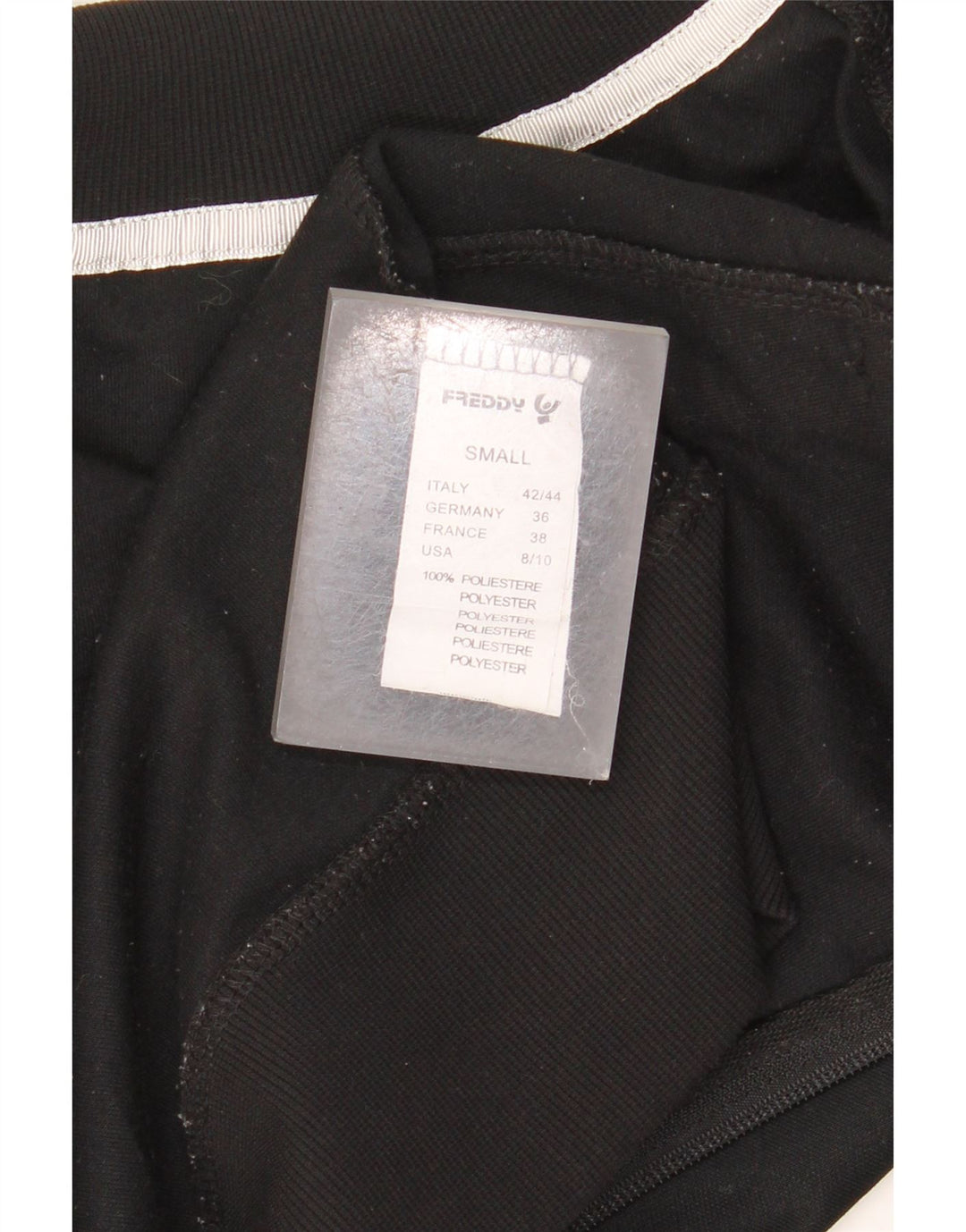 Freddy Womens Grafisk træningsdragt Top Jacket UK 10 Small Black Polyester