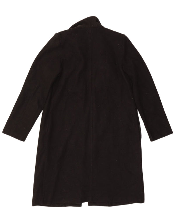 Zara Womens Open Overcoat UK 14 Medium Black