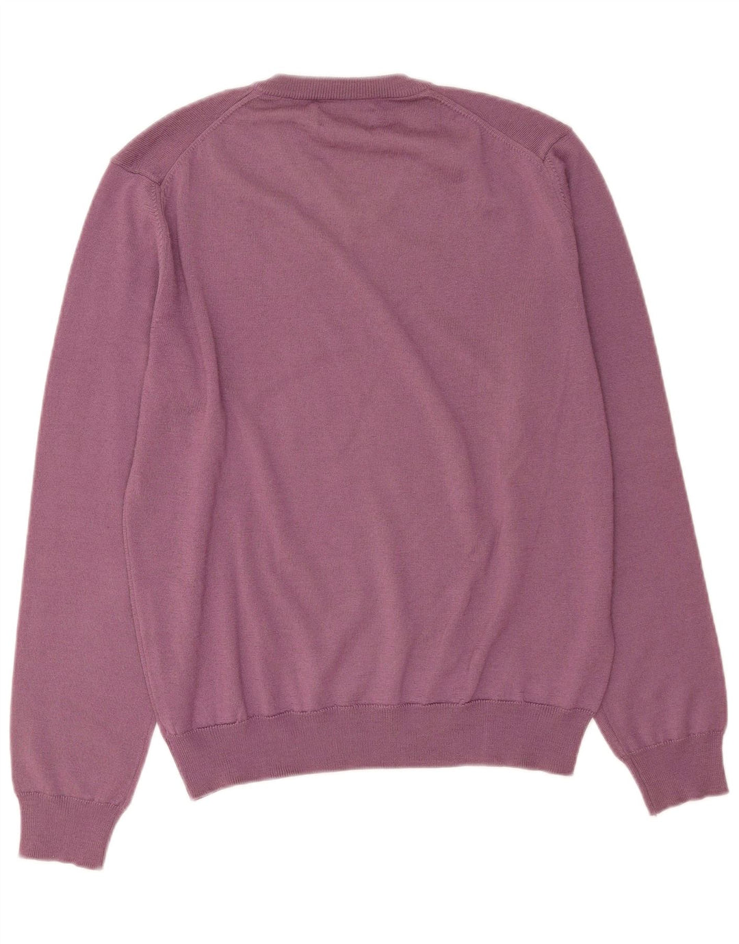 Marlboro Classics Dame V-hals sweater UK 16 Stor lilla uld
