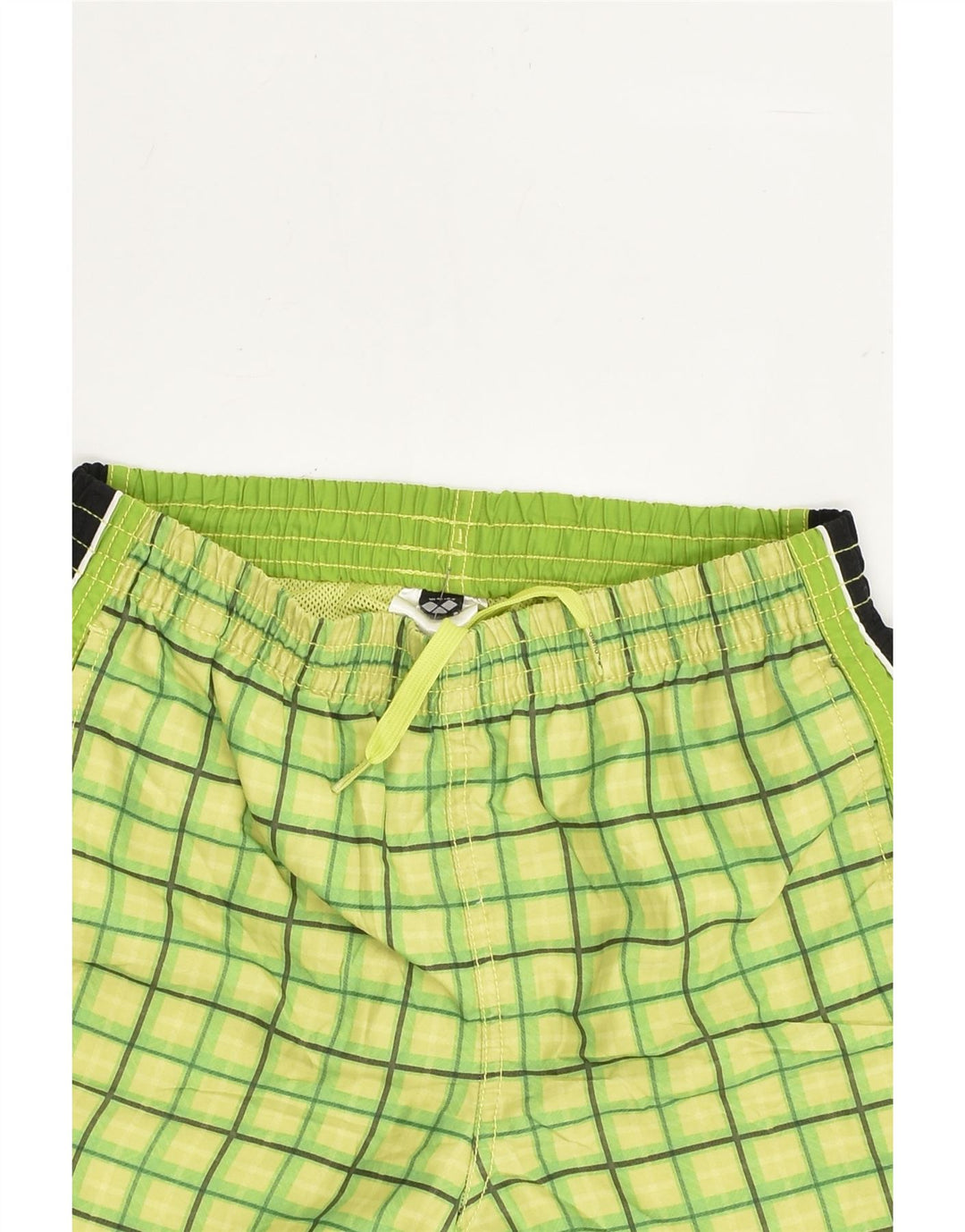 ARENA Boys Sport Shorts 11-12 Years Green Geometric | Vintage Arena | Thrift | Second-Hand Arena | Used Clothing | Messina Hembry 