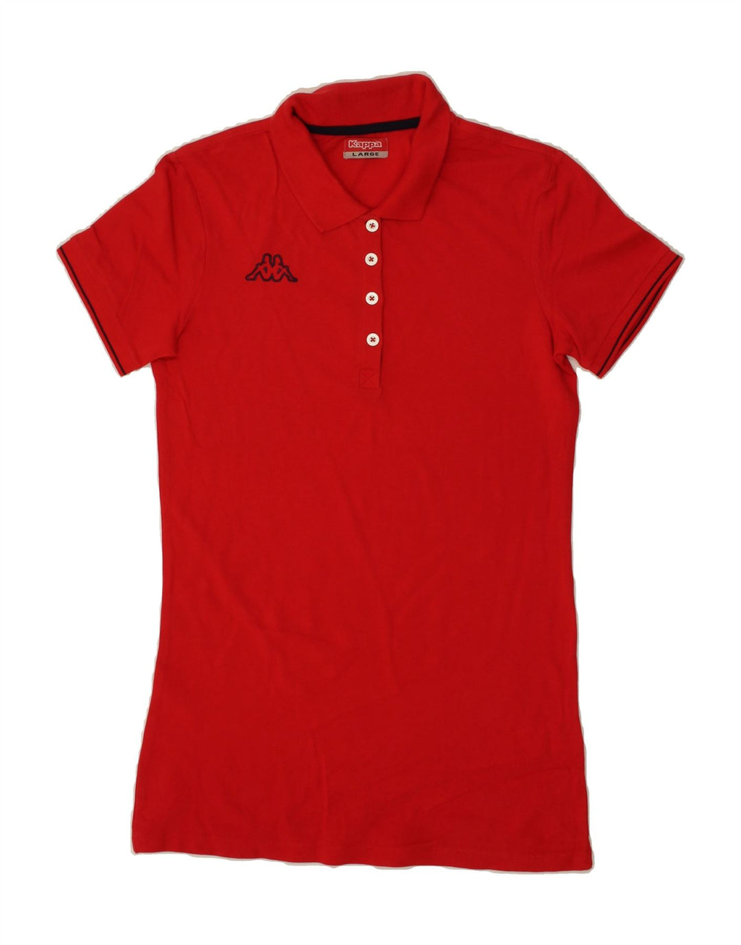 KAPPA Womens Polo Shirt UK 14 Large Red Cotton Vintage Kappa and Second-Hand Kappa from Messina Hembry 