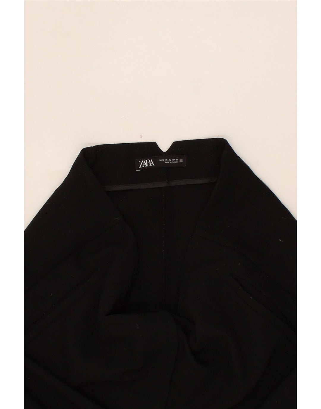 ZARA Womens Slim Chino Trousers XL W36 L27 Black Polyester Vintage Zara and Second-Hand Zara from Messina Hembry 