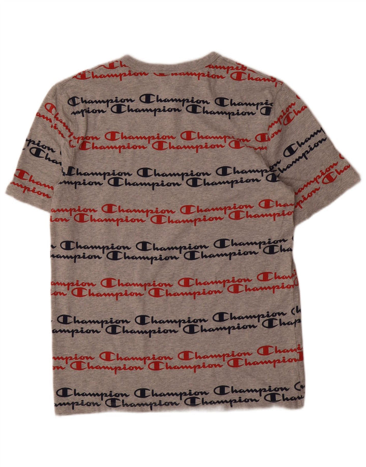 Champion Heritage Grafisk T-shirt top mellemgrå bomuld