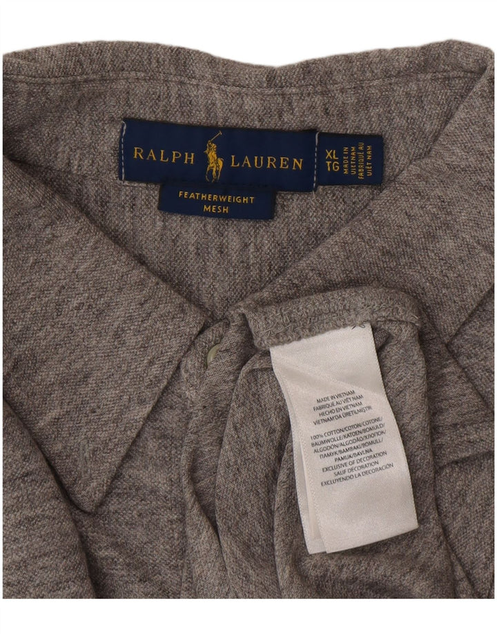 Ralph Lauren Herreskjorte XL Grå Flecked Bomuld