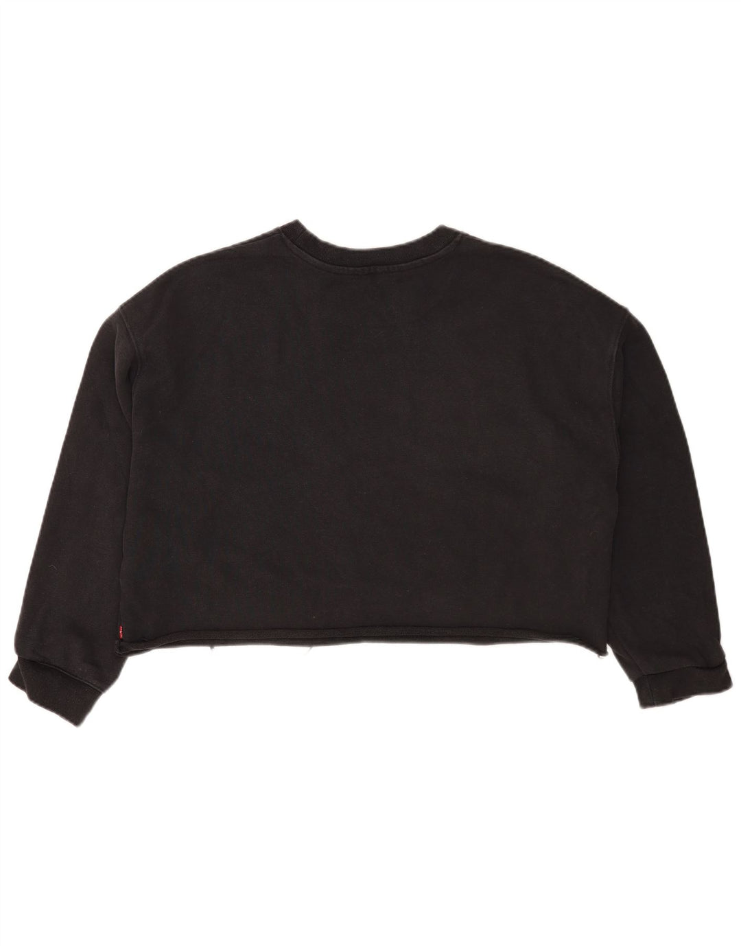 Levi's Womens Crop Oversized Sweatshirt Jumper UK 16 Large Gråstribet