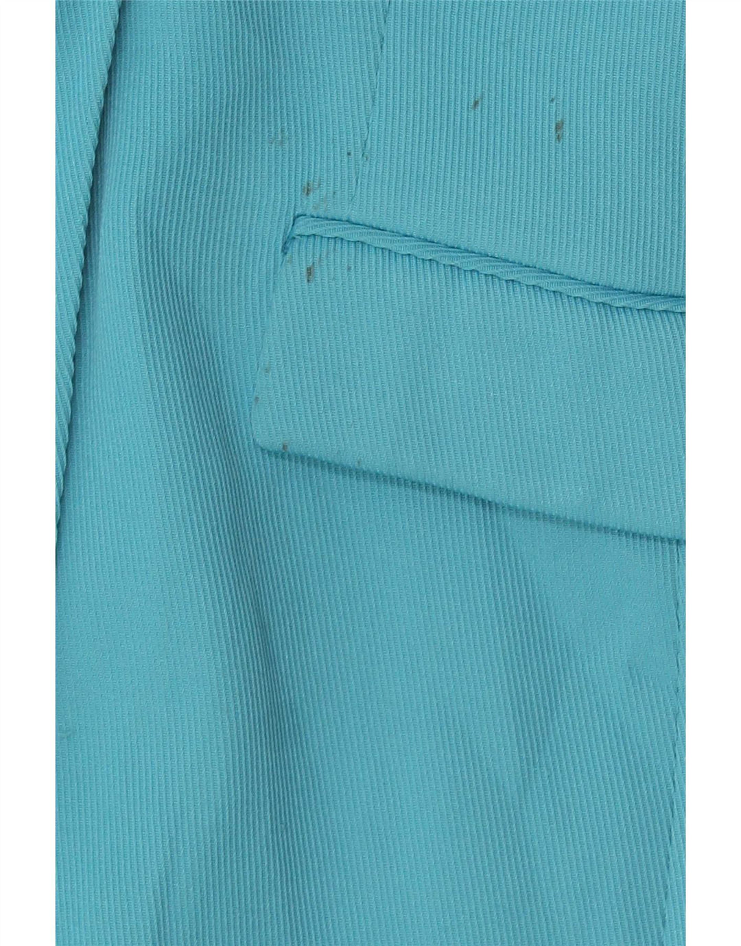 Zara Dame Dobbeltradet Blazer Jacket UK 10 Small Blue Polyester