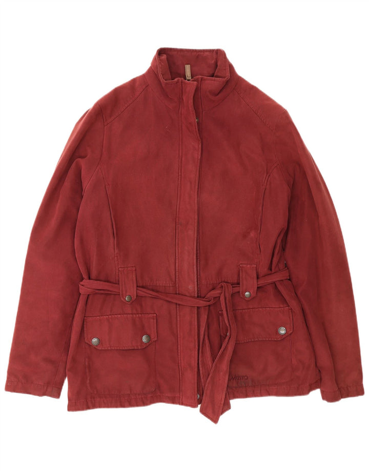 Musto Womens Utility Jacket UK 16 Large Burgundy Polyester