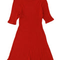 Zara Kortærmede Jumper Dress UK 12 Medium Rød
