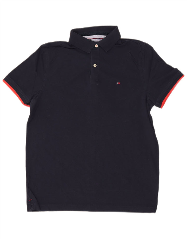 Tommy Hilfiger Herre poloshirt Lille marineblå bomuld