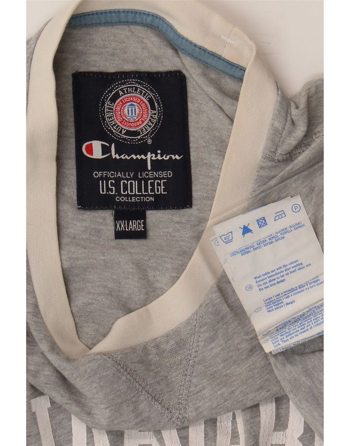 CHAMPION Herre Harvard Grafisk Vest Top 2XL Grå Bomuld