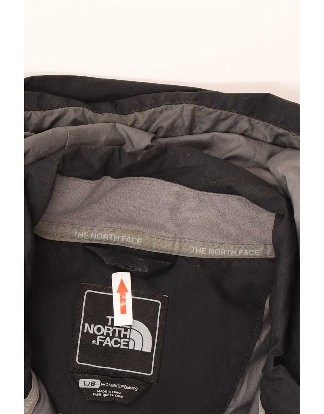 The North Face Dame Hætte Vandtæt Jakke UK 16 Large Sort