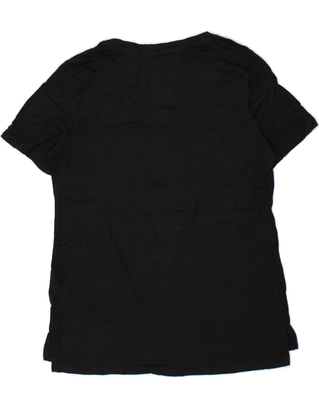 EDDIE BAUER Womens T-Shirt Top UK 10 Small Black Cotton | Vintage Eddie Bauer | Thrift | Second-Hand Eddie Bauer | Used Clothing | Messina Hembry 