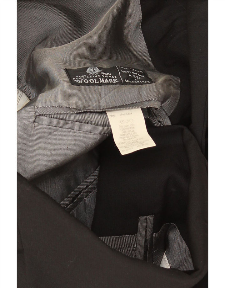 Calvin Klein Herre 3-knaps blazerjakke UK 38 Medium Sort Uld