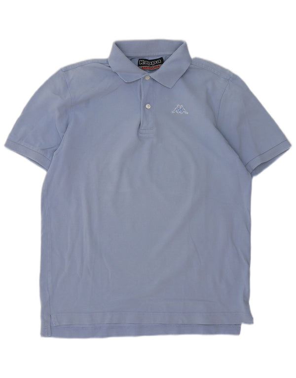 Kappa Mens Polo Shirt Medium Blue Cotton