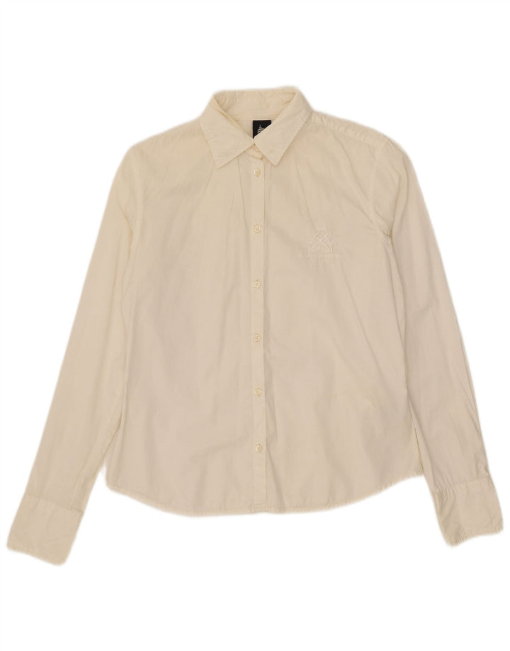 Marina Yachting Dameskjorte UK 14 Medium Off White Bomuld