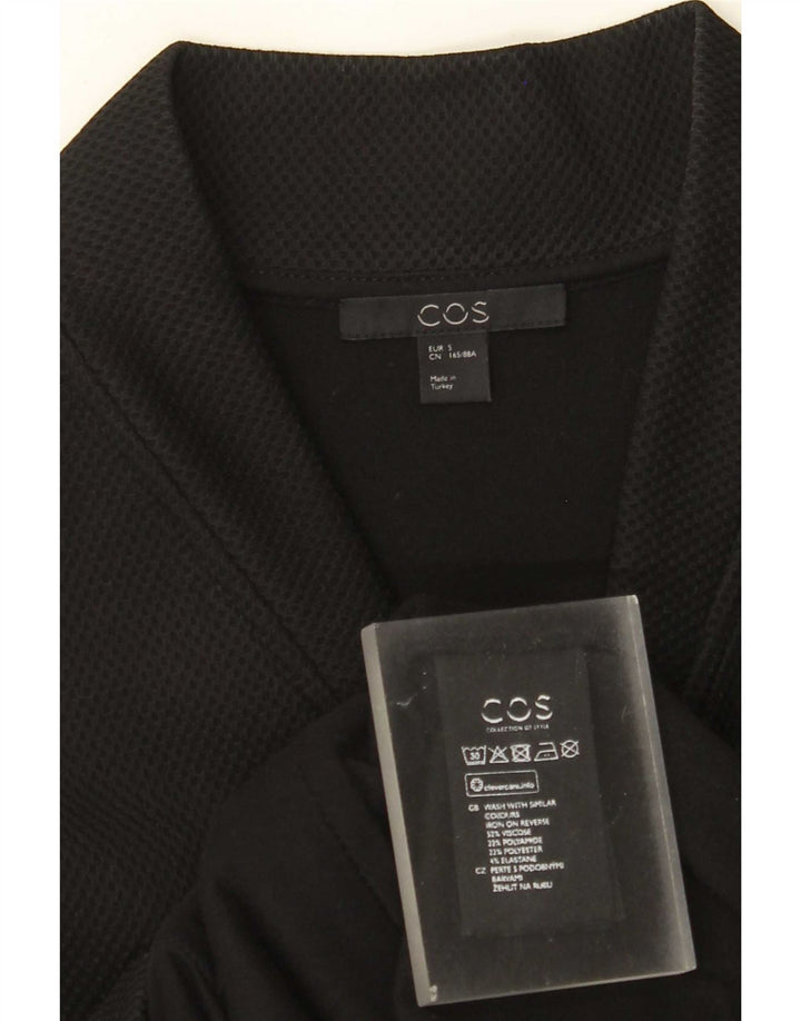 Cos Bomberjakke til mænd UK 36 Small Black Viscose
