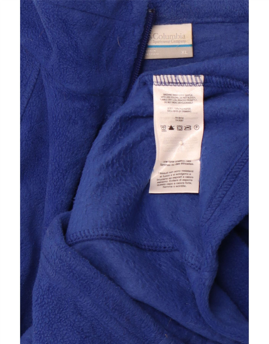 COLUMBIA Fleecejakke til kvinder UK 18 XL Blå polyester