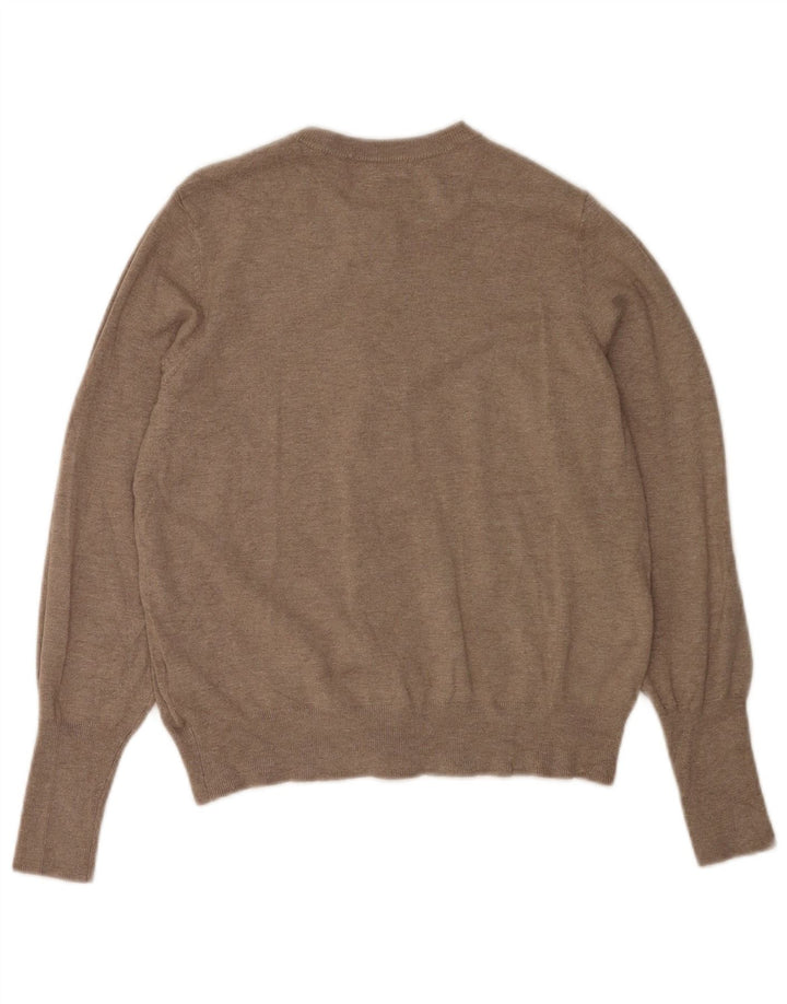 Marks & Spencer Dame Cardigan Sweater UK 14 Medium Grey Viscose