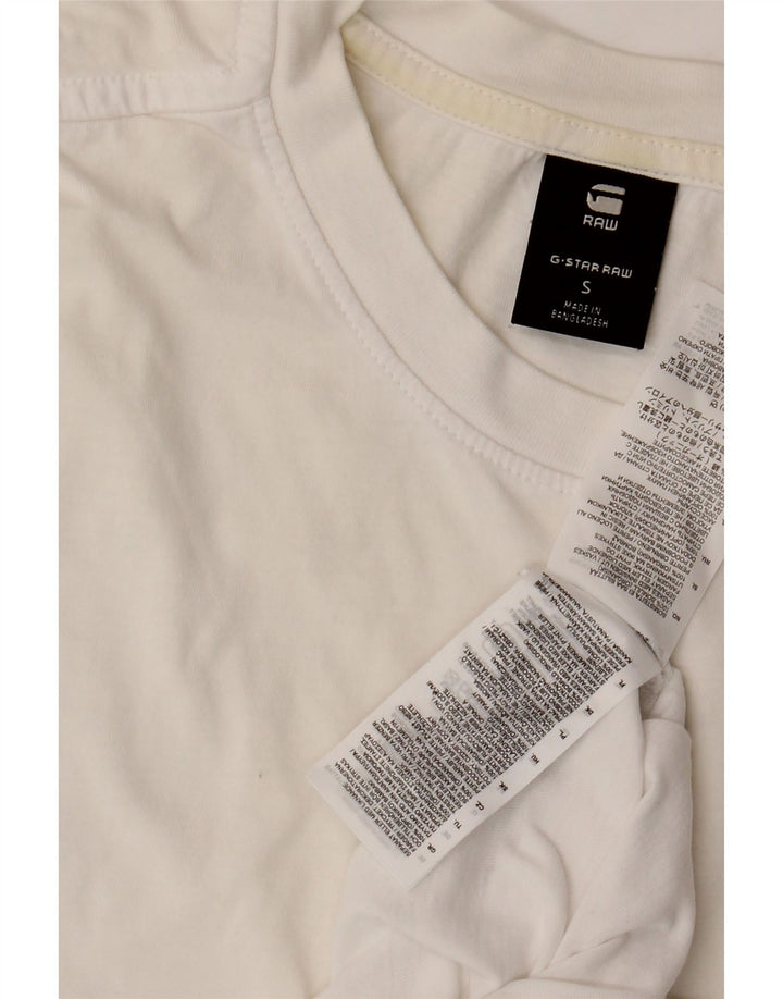 G-STAR Mens T-Shirt Top Small White Cotton Vintage G-Star and Second-Hand G-Star from Messina Hembry 