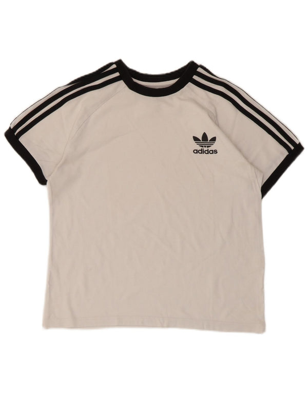 Adidas Boys T-Shirt Top 11-12 år Medium White