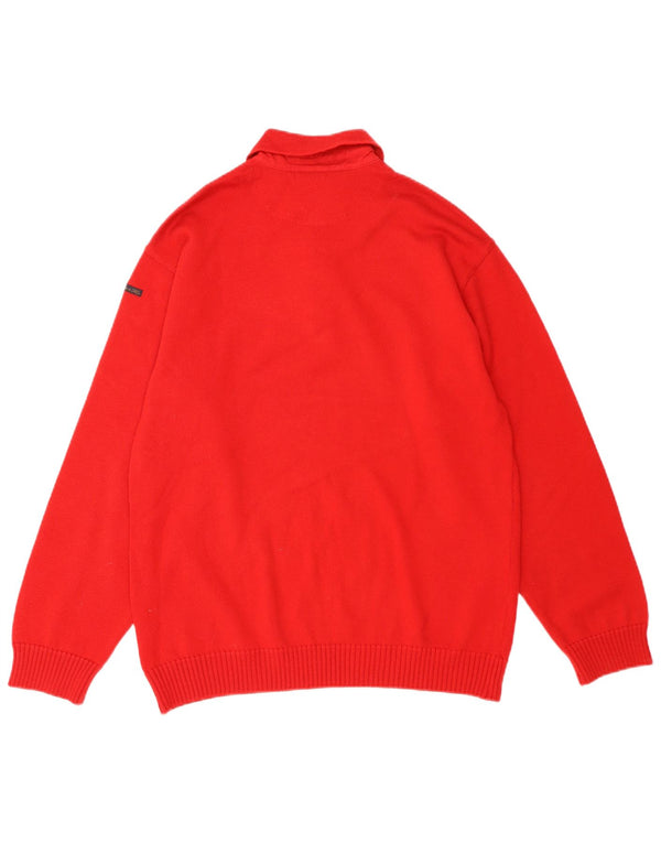 Sea & Sky Herre Polo Neck Jumper Sweater XL Rød Uld