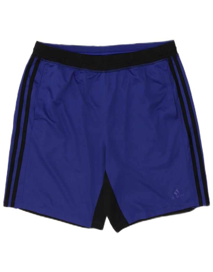 ADIDAS Herre Climalite Sportshorts Store Blå Colourblock Polyester