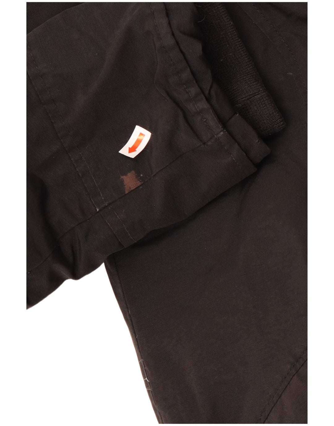 Woolrich Dame Hætte Polstret Frakke UK 10 Small Black Bomuld