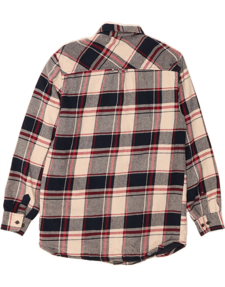 REGATTA Mens Flannel Shirt Small Navy Blue Check Cotton Vintage Regatta and Second-Hand Regatta from Messina Hembry 