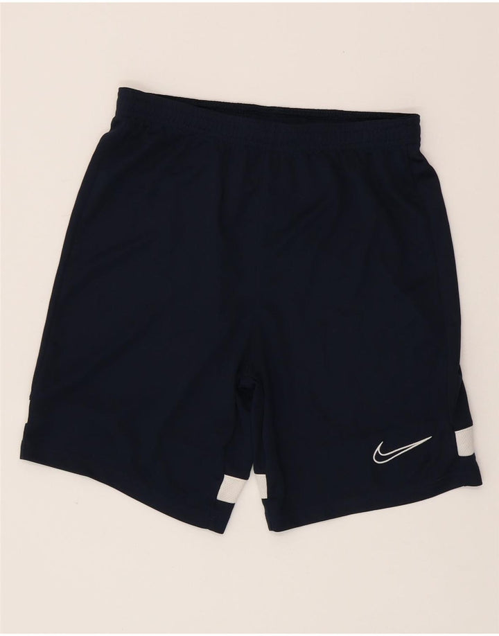 NIKE Drenge Dri Fit Sportshorts 12-13 år Large Navy Blue Colourblock