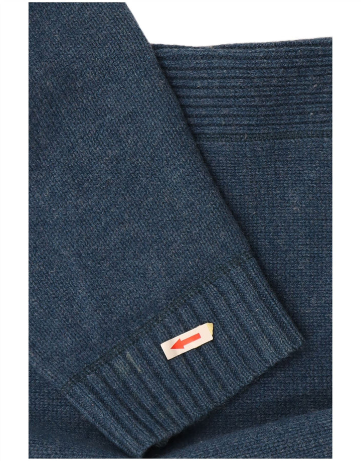 LEVI'S Herre V-hals sweater XL Blå Uld