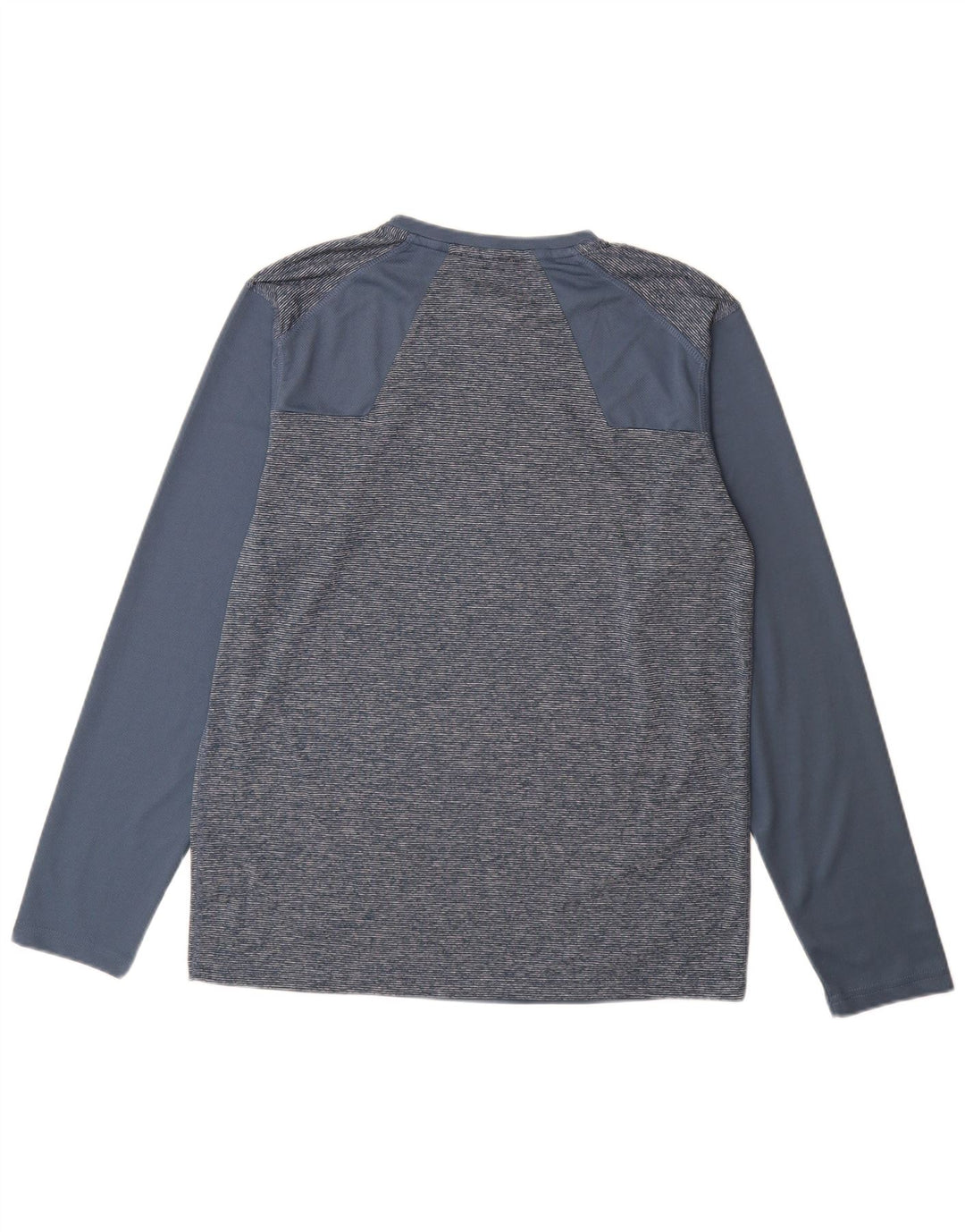 Mountain Warehouse Herre Top Langærmet Medium Blue Colourblock Polyester