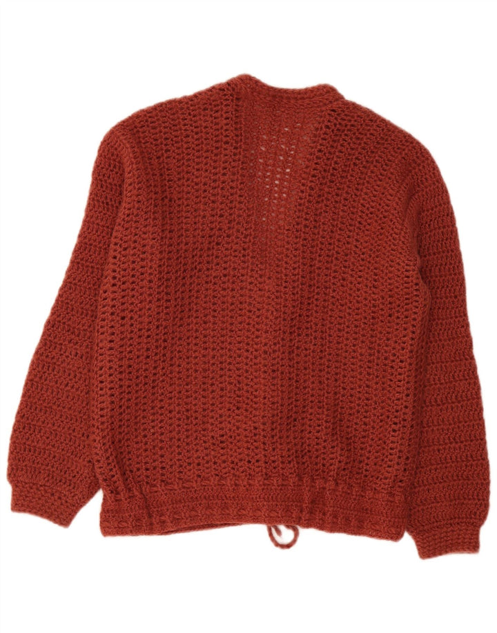 Vintage dame cardigan sweater UK 16 Large Brown