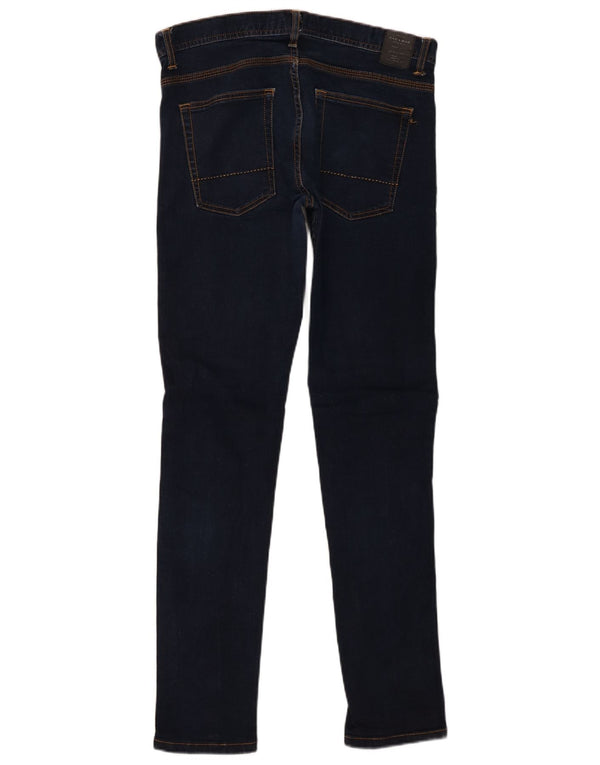 Zara Herre Super Skinny Jeans EU 44 Large W34 L32 Navy Blue