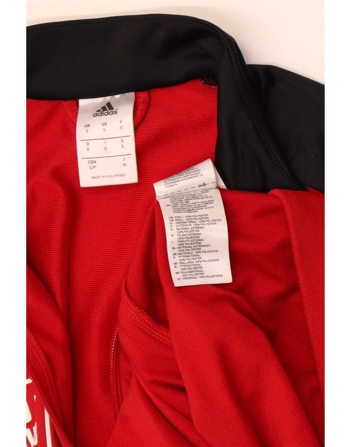 Adidas Herre grafisk træningsdragt Top jakke Lille rød Colourblock Polyester