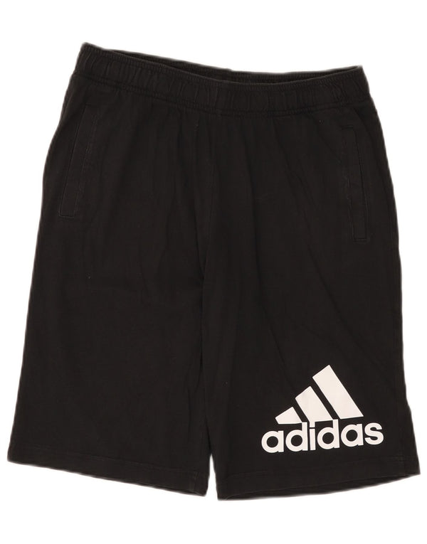 Adidas drenge grafiske sportsshorts 15-16 år sort bomuld