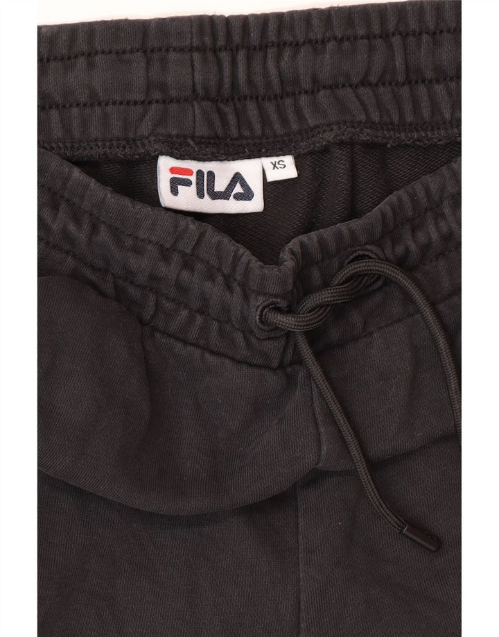 FILA Grafisk træningsdragt til kvinder Joggers UK 6 XS Sort