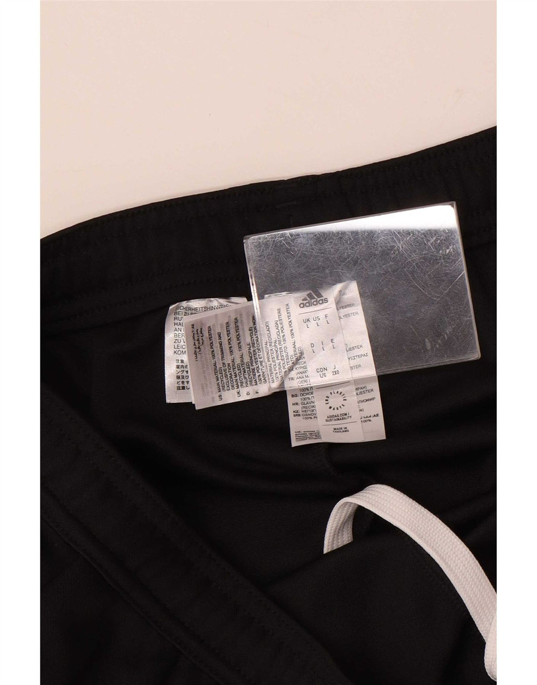 Adidas Træningsdragtsbukser til mænd Stor sort polyester