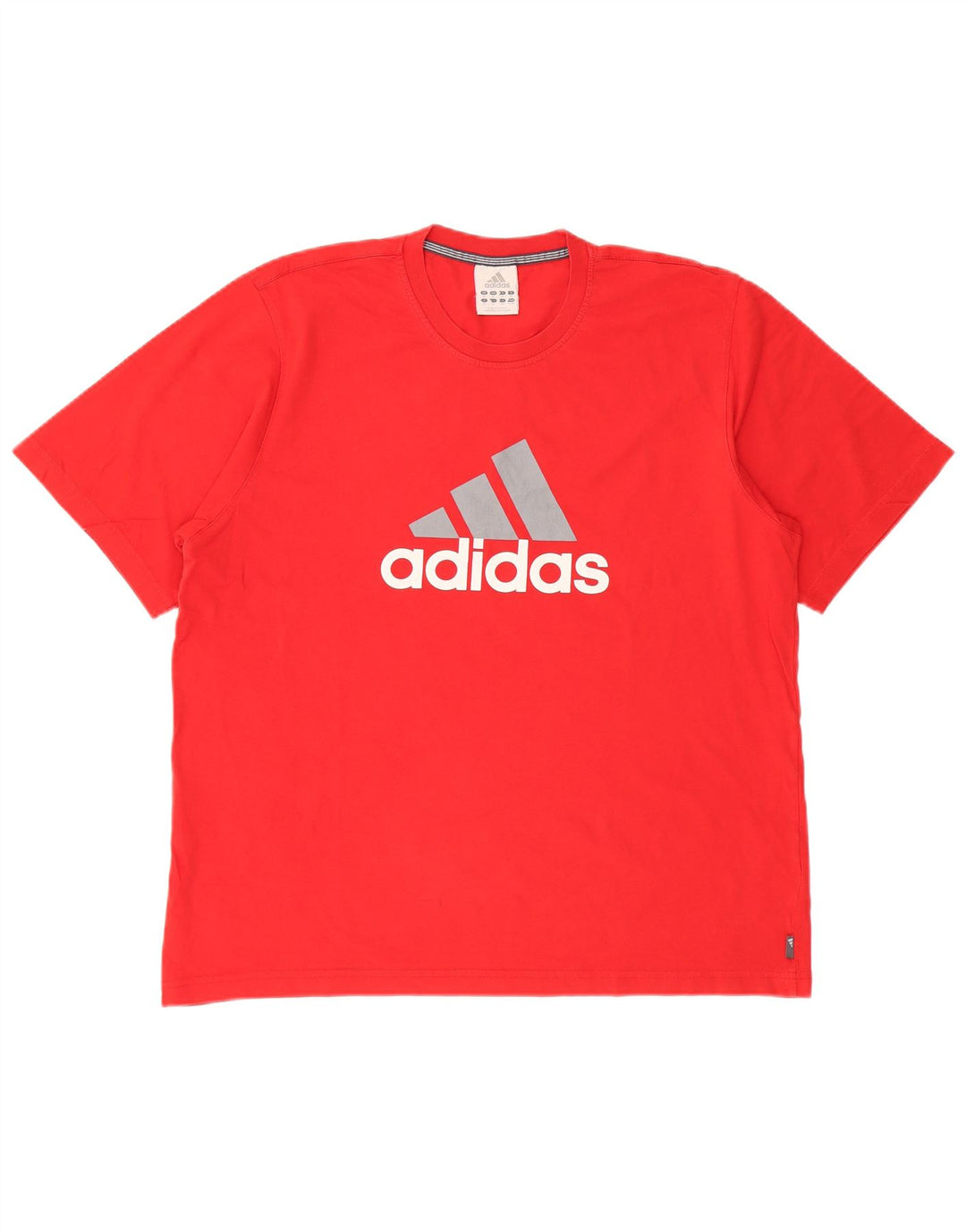 Adidas Grafisk T-Shirt Top til mænd XL Rød Bomuld