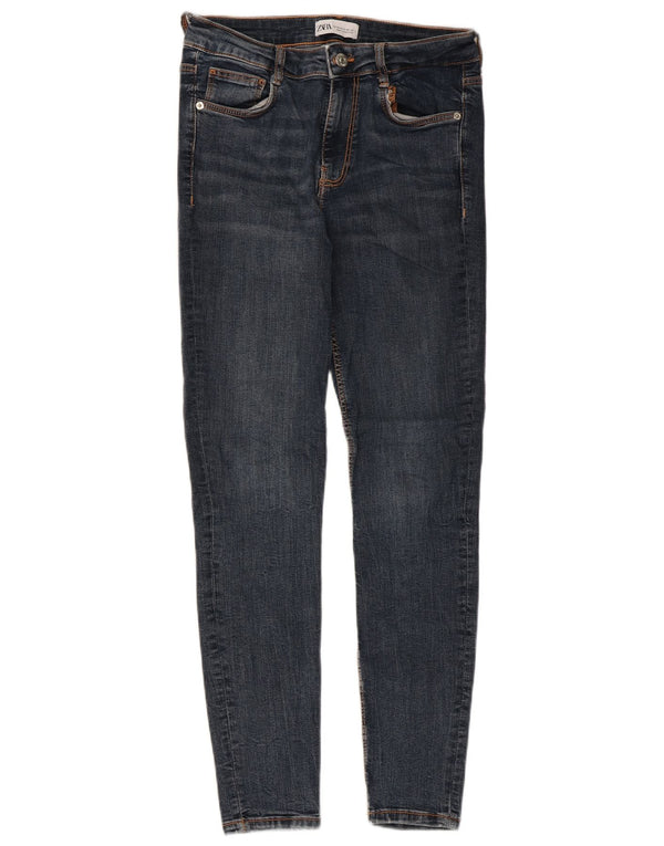 Zara Dame Skinny Jeans EU 38 Small W28 L27 Blå