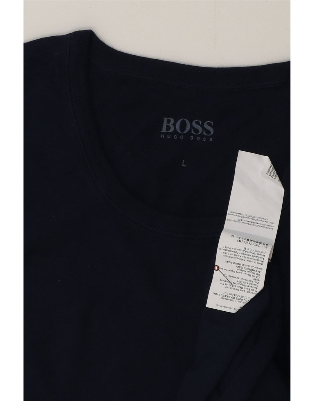 HUGO BOSS Herre T-Shirt Top Stor Marineblå Bomuld