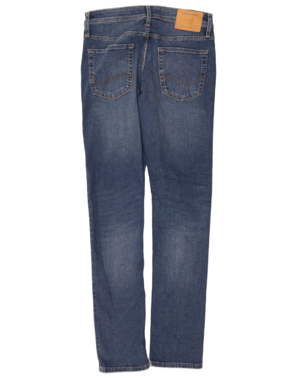 Jack & Jones Herre GLENN Slim Jeans W30 L34 Blå Bomuld