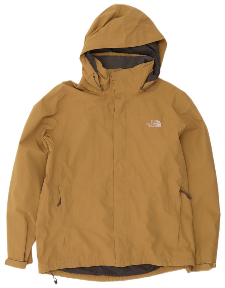 The North Face Regnjakke med hætte til mænd UK 40 Stor brun polyester