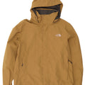 The North Face Regnjakke med hætte til mænd UK 40 Stor brun polyester